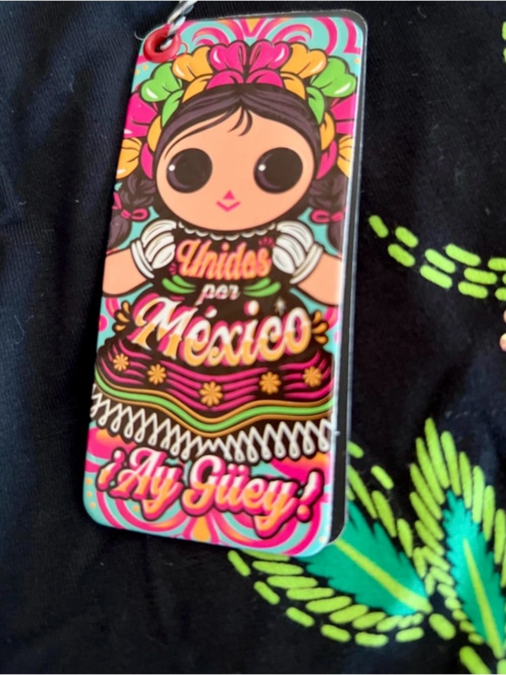 Ay Guey Tank with Neon Floral Leopard Print - Picture 4 of 5
